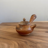 Wood Fired - Unglazed Wood Sidehandle Teapot - 185 mL