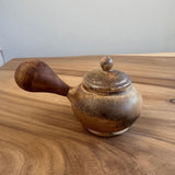 Wood Fired - Unglazed Wood Sidehandle Teapot - 145 mL