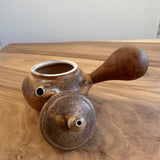 Wood Fired - Unglazed Wood Sidehandle Teapot - 145 mL