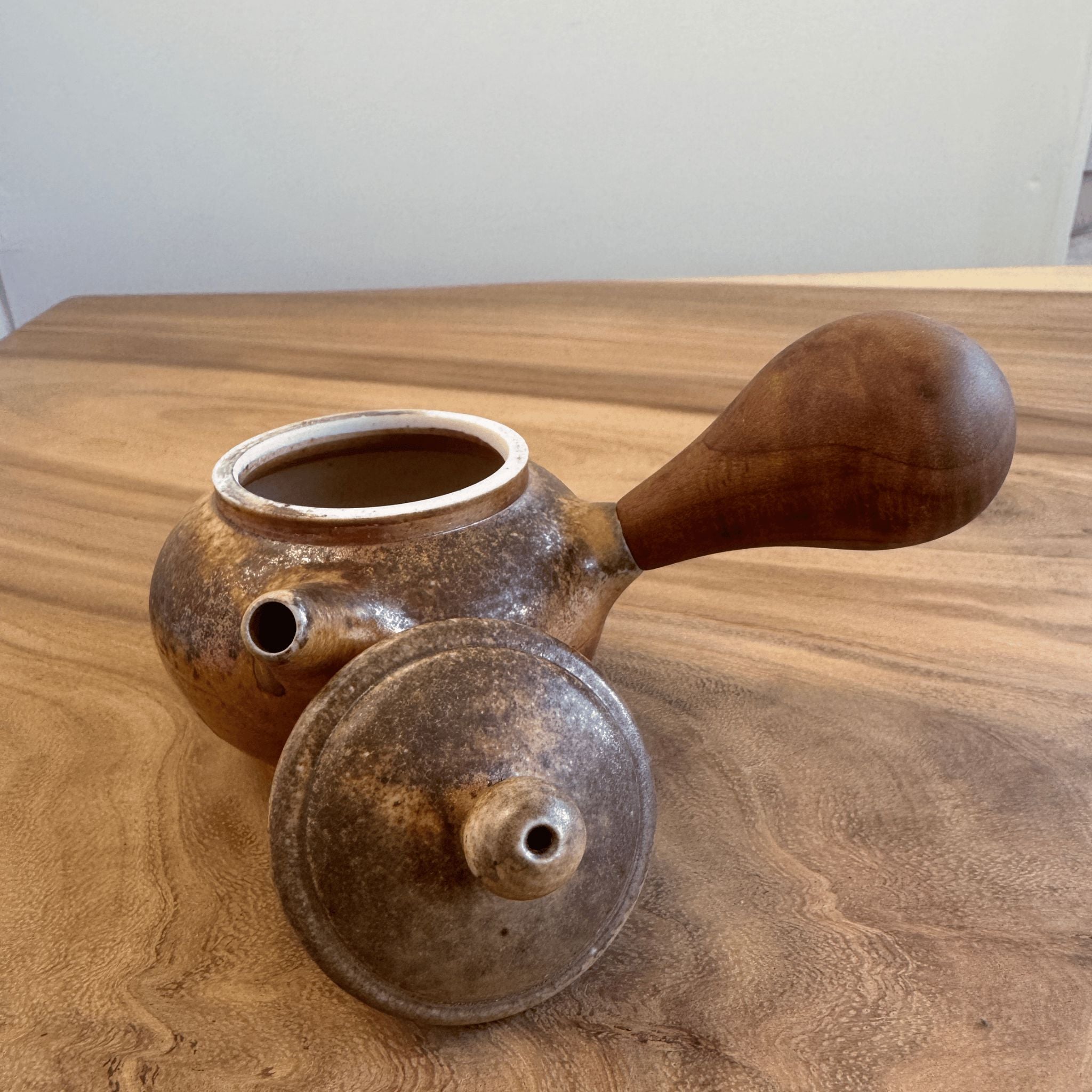 Wood Fired - Unglazed Wood Sidehandle Teapot - 145 mL
