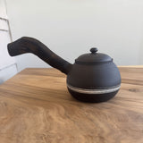 Eclipse - Wood Sidehandle Teapot + Tea Bowls Set