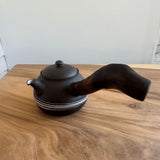 Eclipse - Wood Sidehandle Teapot + Tea Bowls Set